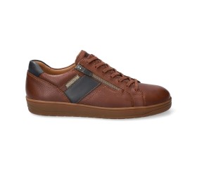 Mephisto HENRIK men's lace-up sneaker - hazelnut brown - leather