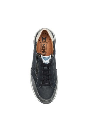 Mephisto SACCO mens lace-up sneaker - Steel grey