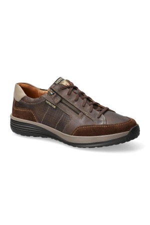 Mephisto SACCO mens lace-up sneaker - Chestnut brown