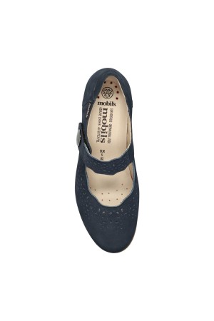 Mobils by Mephisto FABIENNE nubuck WIDE FIT (H) summer ballerina - Blue