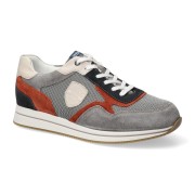 Mephisto GARCIA AIR men's lace-up sneaker - Grey red black white Mephisto GARCIA AIR men's lace-up sneaker - Grey red black white