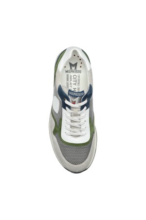 Mephisto GARCIA AIR men's lace-up sneaker - Grey white green blue