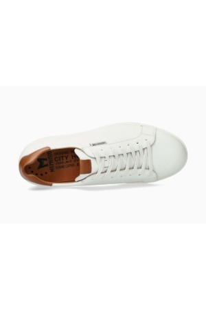 Mephisto RUSSEL Men's Sneaker - White/Light Grey Leather Mix