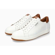 Mephisto RUSSEL Men's Sneaker - White/Light Grey Leather Mix