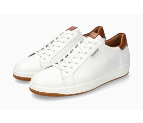 Mephisto RUSSEL Men's Sneaker - White/Light Grey Leather Mix