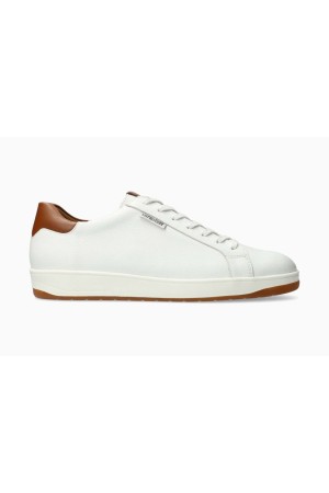 Mephisto RUSSEL Men's Sneaker - White/Light Grey Leather Mix