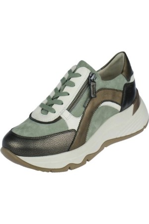 Mobils by Mephisto LAONIE lace-up sneaker WIDE FIT (H) - Green brown brons