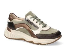 Mobils by Mephisto LAONIE lace-up sneaker WIDE FIT (H) - Green brown brons