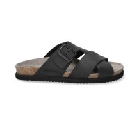 Mephisto NORDINE men's slide sandal - Black leather