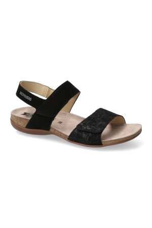 Mephisto AGAVE womens strap sandal - Black Mephisto AGAVE womens strap sandal - Black