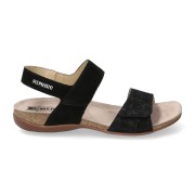 Mephisto AGAVE womens strap sandal - Black Mephisto AGAVE womens strap sandal - Black