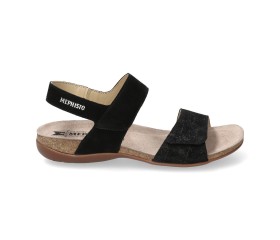 Mephisto AGAVE womens strap sandal - Black Mephisto AGAVE womens strap sandal - Black