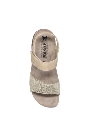Mephisto AGAVE womens strap sandal - Beige Mephisto AGAVE womens strap sandal - Beige