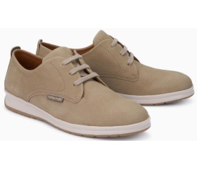 Mephisto LESTER lace up shoes for men - sand nubuck
