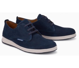 Mephisto LESTER nubuck lace up shoes for men blue