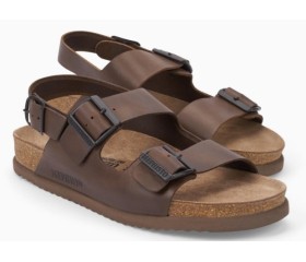 Mephisto Nardo leather sandals for men dark brown