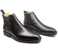 Mephisto PRESTON SUPREME black leather chelsea handmade boot for men