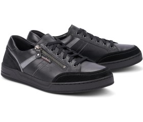 Mobils by Mephisto ARNAUD black sneaker voor men with WIDE feet