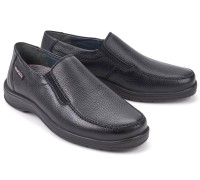 Mobils by Mephisto EWALD black wide fit slip-on shoes for men