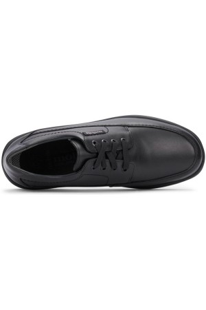 Mobils by Mephisto EZARD black leather lace-up shoe for wide feet