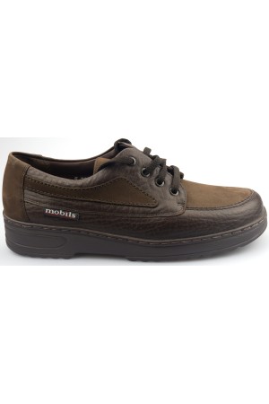 Mobils by Mephisto FARLEY  leather shoe for men dark brown -WIDE FIT (H)