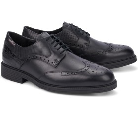 Mobils by Mephisto FERNAND - black leather lace-up shoe - WIDE FIT