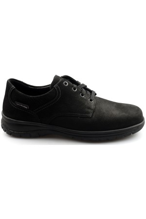 Mobils by Mephisto IAGO nubuck lace shoes for men black    WIDE FIT 