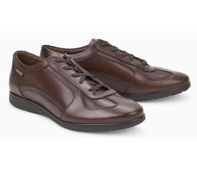 Mephisto LEONZIO leather sneaker for men dark brown