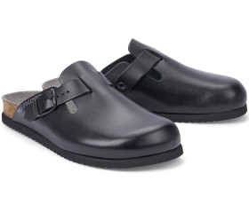 Mephisto NATHAN leather sandal/clog for men - black
