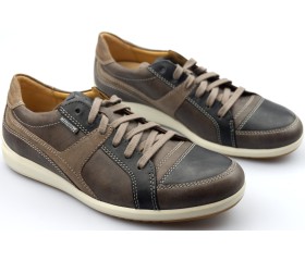 Mephisto NORIS - men's lace shoes -  graphite grey/brown leather 