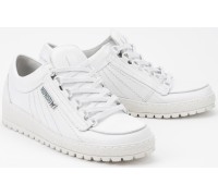 Mephisto RAINBOW white leather lace-up shoes for men