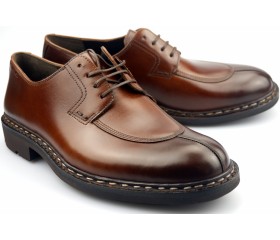 Mephisto SANDRO HERITAGE  leather lace shoe - men - chestnut 