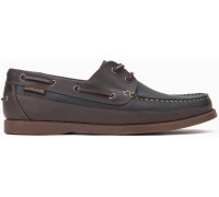 Mephisto Boating black leather slip-on shoe for men