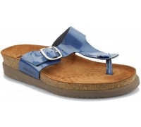 Mephisto HALE women's sandal - blue patent leather