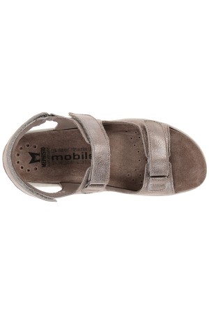 Mobils by Mephisto ILONA - women's sandal - vintage dark taupe leather - WIDE FIT