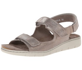 Mobils by Mephisto ILONA - women's sandal - vintage dark taupe leather - WIDE FIT