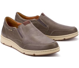 Mephisto JOSS - leather slip-on shoe for men - pewter grey