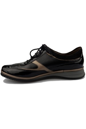 Mephisto LISON - women's lace-up shoe - black patent leather