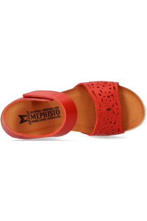 Mephisto RAPHAELA women's sandal smooth leather - Red