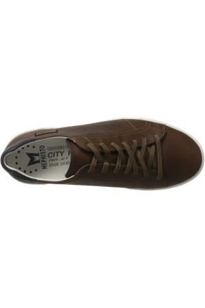 Mephisto RUFO - men's leather sneaker - hazelnut brown