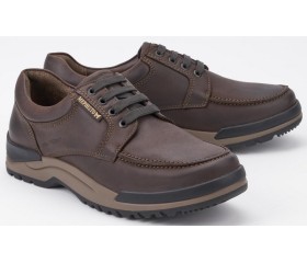 Mephisto CHARLES dark brown leather casual laceshoes for men