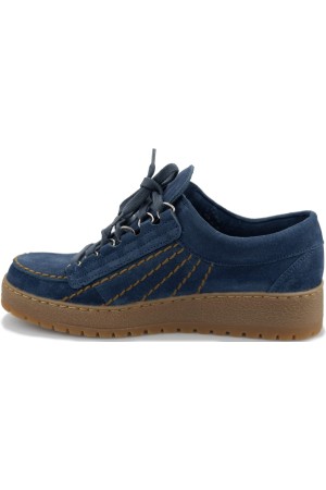 Mephisto RAINBOW Mens Lace-Up shoe - Blue Suede