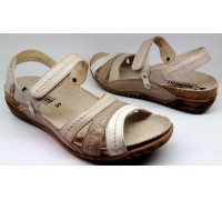 Mephisto SALOME women's sandal - beige taupe leather