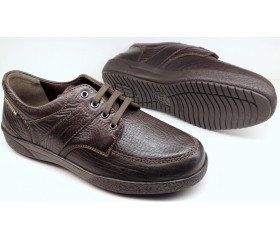 Mephisto EVELIO - men's leather lace up shoe - dark brown