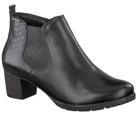 Mobils by Mephisto DONATA black leather WIDE FIT ankle boot for women